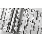 Papel Decomural Pvc Ladrillo Gris Moderno 2