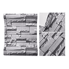 Papel Decomural Pvc Ladrillo Gris Moderno 5