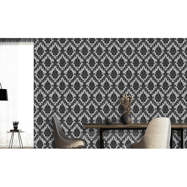 Papel Mural Mosaico elegante Negro y Blanco 1