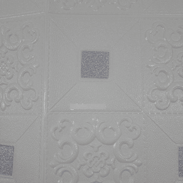 Lamina 3d Panel Elegante Blanco Cielo Cuadro Gris Pack De 5 3