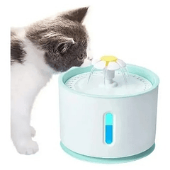 Fuente Dispensador Agua Eléctrico Bebedero Gatos +  Filtro