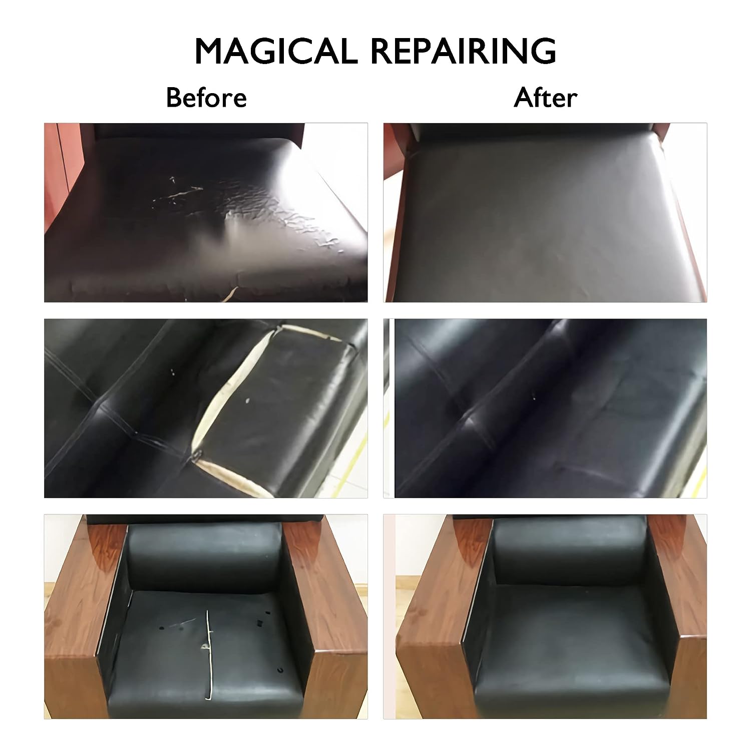 Como reparar tu sofá, sillón o asiento de cuero con los parches de cuero PU  autoadhesivo 