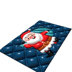 Alfombra Antideslizante 3D Con diseño Navideño medida 60x40 cm PACK DE 2 UNIDADES