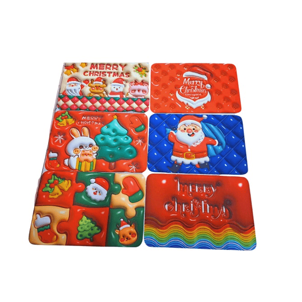 Alfombra Antideslizante 3D Con diseño Navideño medida 60x40 cm PACK DE 2 UNIDADES 4