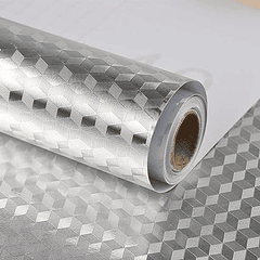 Papel Aluminio   Diseño de Cubos