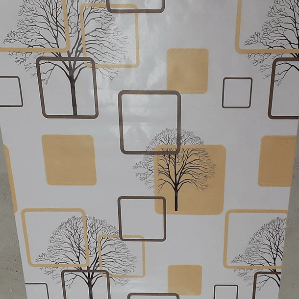 Papel Mural - Cuadros con Arbustos amarillo  5