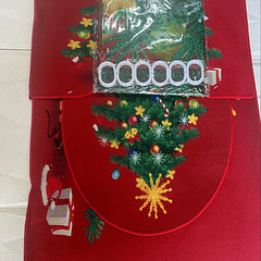  Kit De Navidad para Baño 4 pzas - Diseño Arbolito 