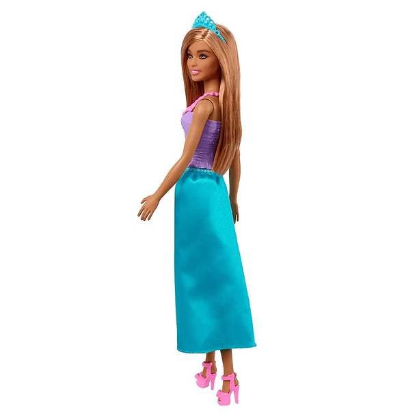 Barbie Fantasía Muñeca Doncella Vestido Lila y Azul 2