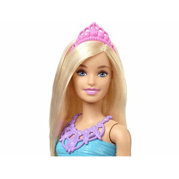 Barbie Fantasía Muñeca Doncella Vestido Lila y Azul 1