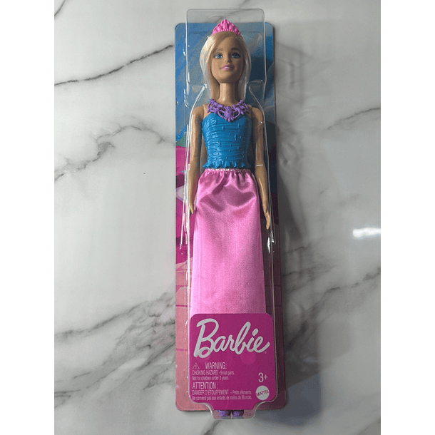 Barbie Fantasía Muñeca Doncella Vestido Lila y Azul 4