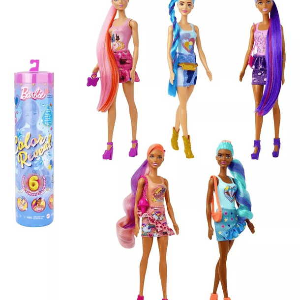 Barbie color reveal looks mezclilla  2