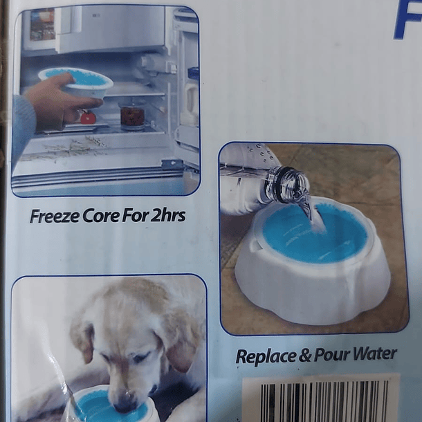 Plato Bowl Mantiene Agua Fresca Para Mascota - Verano Frosty 7