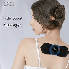 Mini masajeador eléctrico con pantalla LCD