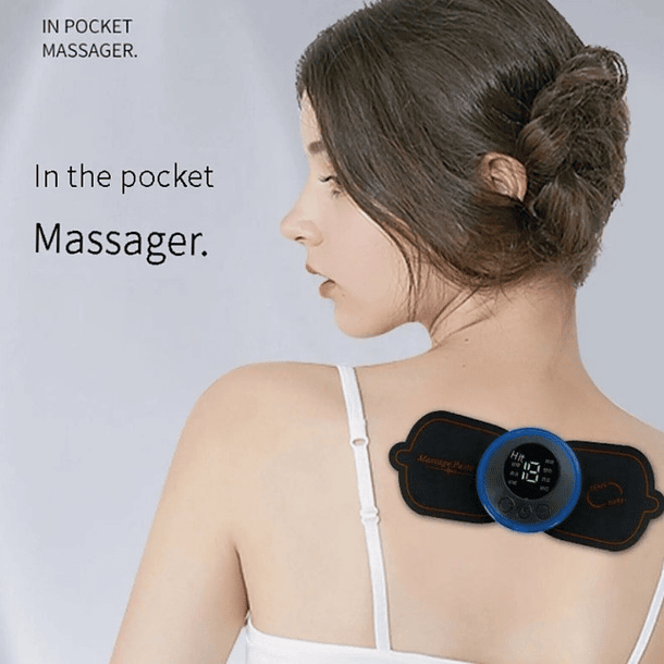Mini masajeador eléctrico con pantalla LCD 1