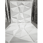 Panel Lamina 4d Pared Pvc Diamante Blanco  Pack 8 unidades 5