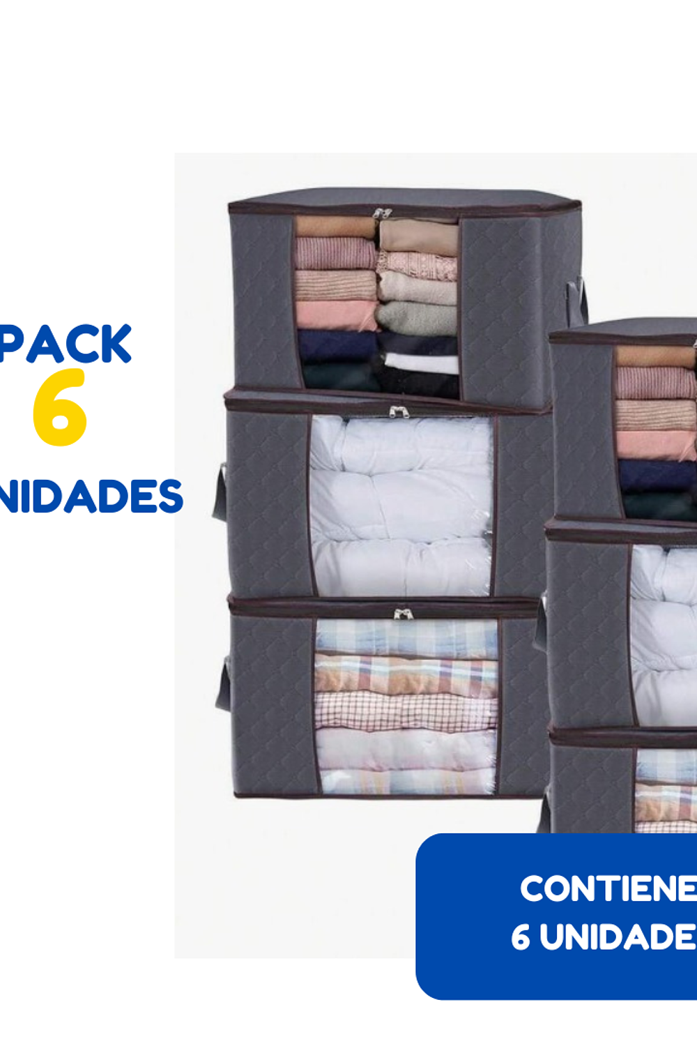 Bolsas de almacenamiento de ropa Pack de 6 Unidades 