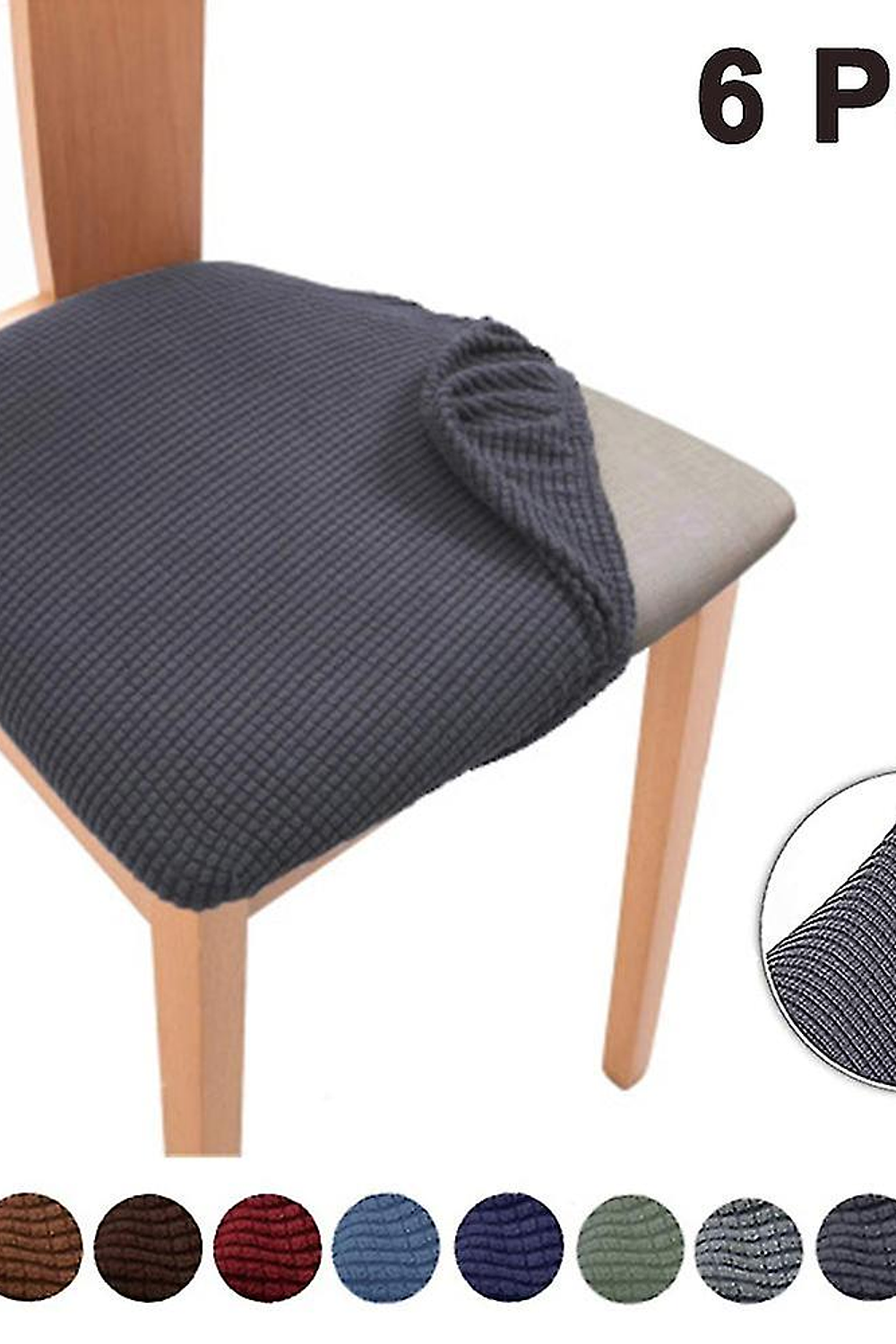 Funda Para Silla Cuadrille Color GRIS - Pack de 6 unidades