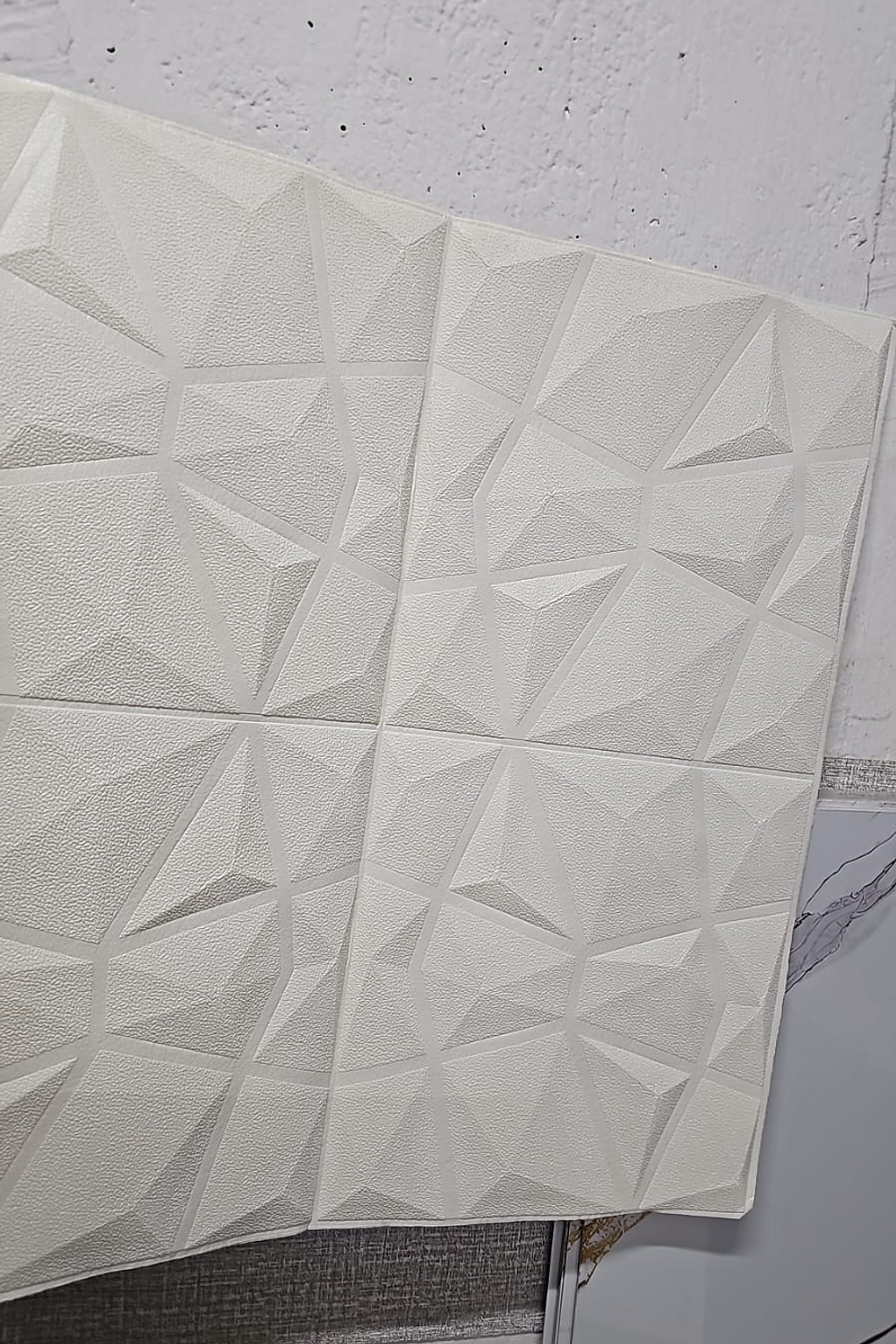 Lámina estilo diamante 3D Blanco 