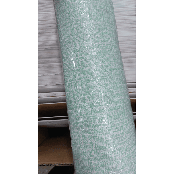 Papel autoadhesivo con textura de Lino color Verde 5 m x 50 cm  3
