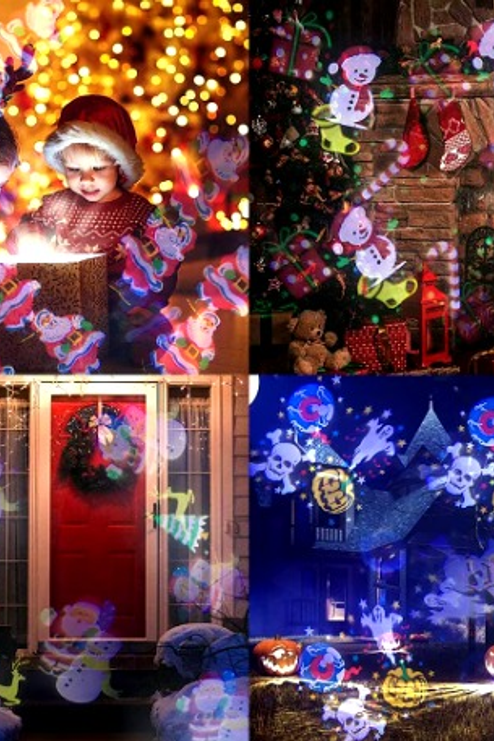 Proyector Proyector de luz de Navidad, lámpara de proyección LED 