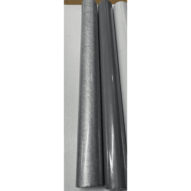 Papel Decomural Texturizado Adhesivo Gris Solido  5