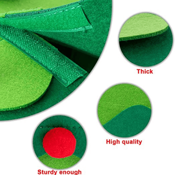 Árbol de Fieltro 3D para niños con luz led  5