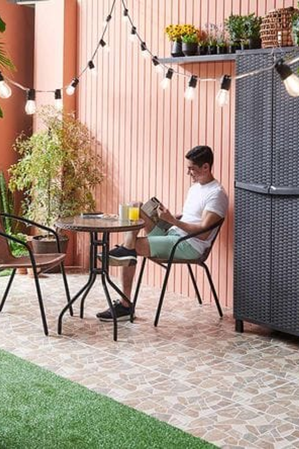 Luces led con panel solar Guirnalda