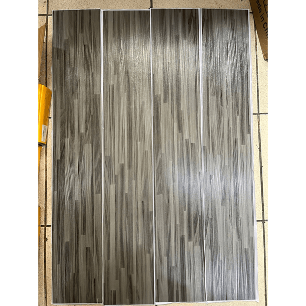 Piso Vinílico Premium Gris tabloncillo 821-1 2