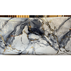 Papel Decomural con capa interna de Aluminio Mármol Negro 4