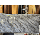  Papel Decomural con capa interna de Aluminio - Mármol Grisáceo 1