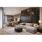 Wall Panel (panel de pared) Revestimiento Muros y Cielos Marmol negro  1