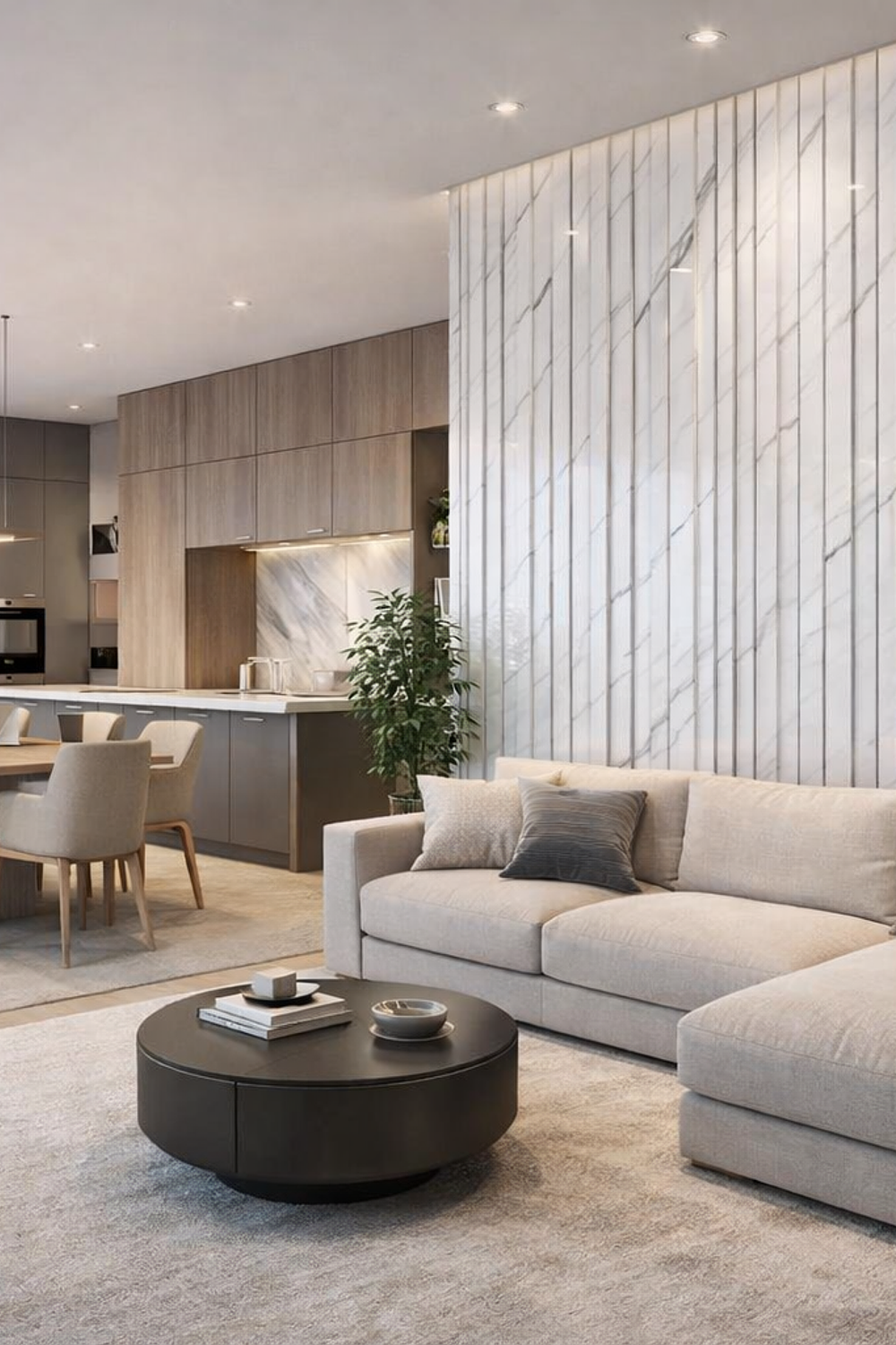 Wall Panel (panel de pared) Revestimiento Muros y Cielos Blanco Mármol 