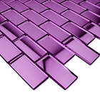 Pegatina mosaico 3D tipo espejo 30x30 MORADO  1