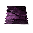  Pack 10 unidades Pegatina mosaico 3D tipo espejo 30x30 MORADO 3