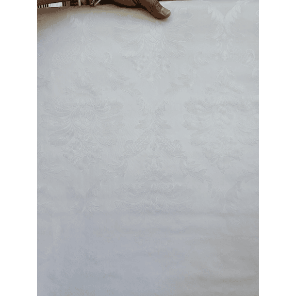 Papel Decomural Texturizado Mosaico Blanco 5