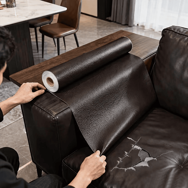 Parche de reparación de Ecocuero Café 1