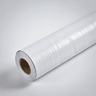 Papel Mural Pvc Texturizado Blanco Forma De Madera 10 X 60 3