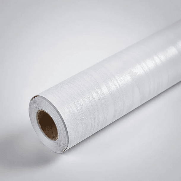 Papel Mural Pvc Texturizado Blanco Forma De Madera 10 X 60 3