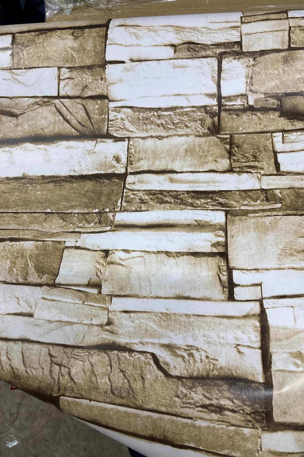 PACK 3 UNIDADES Papel Mural Piedras Ladrillo café 