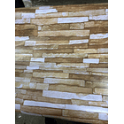 PACK 3 UNIDADES Papel Decomural Piedras Ladrillo laja piedra café 5