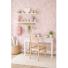 Papel decomural texturizado cemento rosa 1