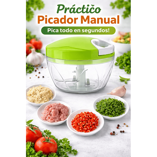 Procesador de alimentos Manual Con cuerda 3