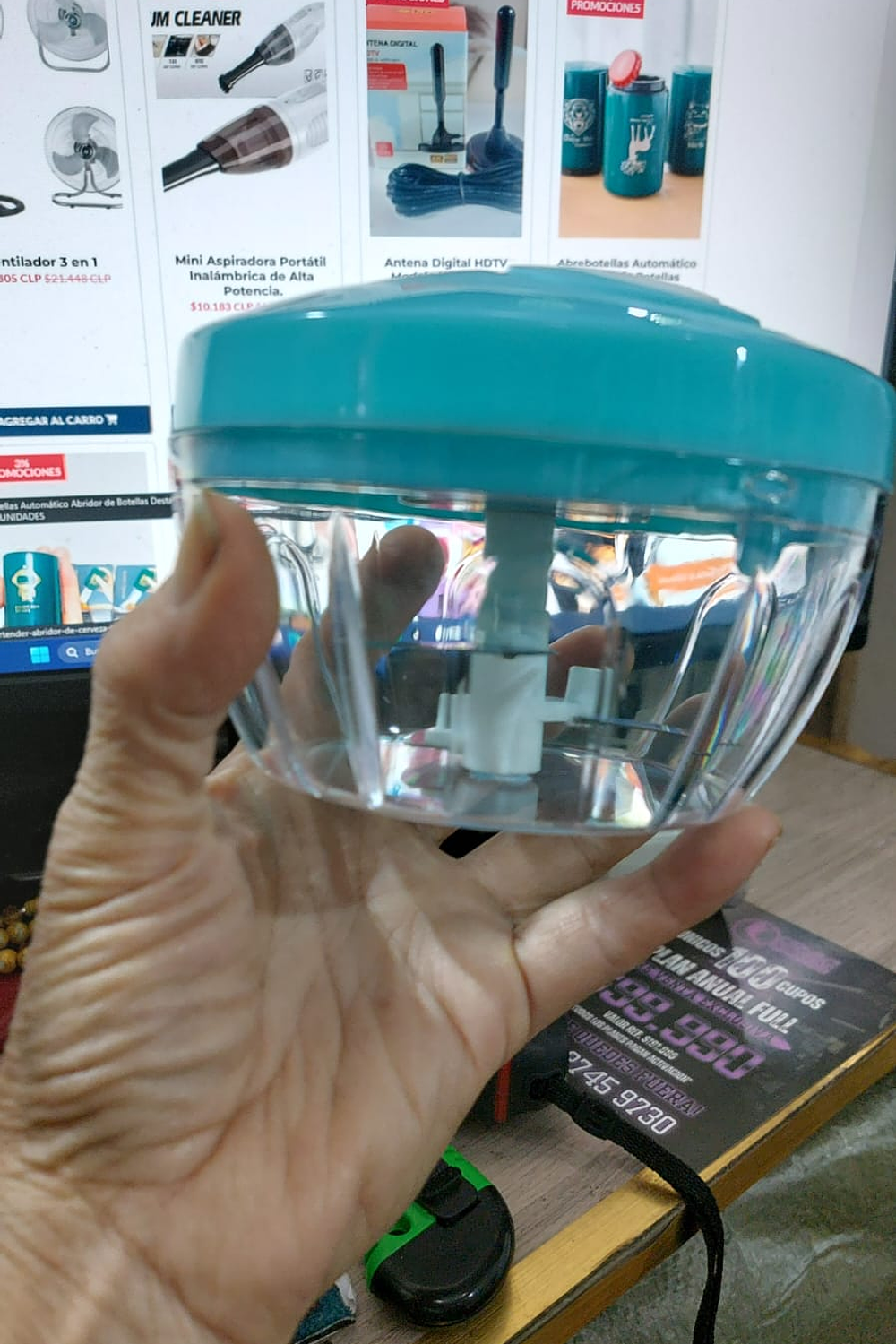 Procesador de alimentos Manual Con cuerda