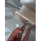 Papel autoadhesivo con textura de Lino color blanco 50 cm x 2.8m 9