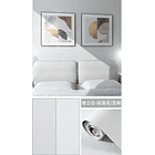 Papel autoadhesivo con textura de Lino color blanco 50 cm x 2.8m 11