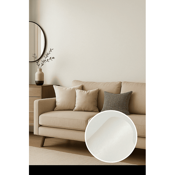 Papel Decomural  Premium Texturizado Autoadhesivo Destello  Blanco  1