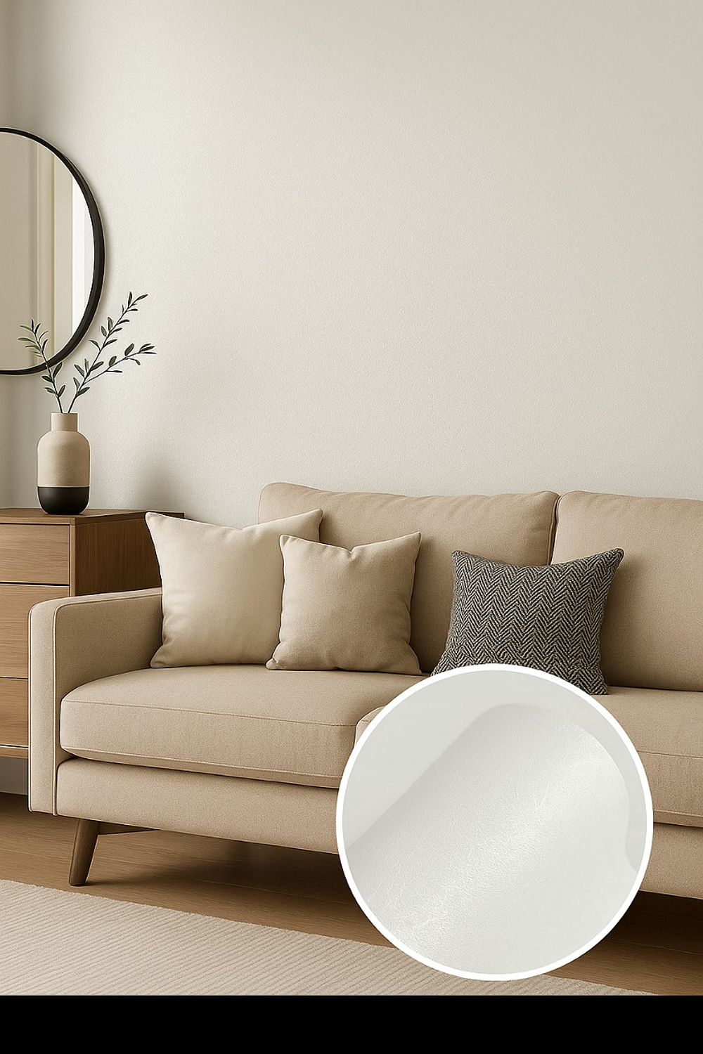 Papel Decomural  Premium Texturizado Autoadhesivo Destello  Blanco 