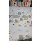 Papel Decomural  Niños dinosaurios Texturizado Premium 1