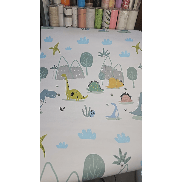 Papel Decomural  Niños dinosaurios Texturizado Premium 1