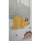 Papel Decomural  Niños dinosaurios Texturizado Premium 2